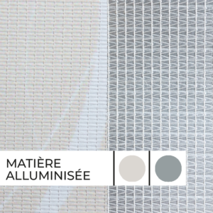 Zoom matière aluminisée