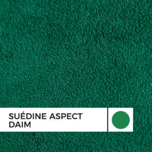 Zoom suédine aspect daim verte adhésive