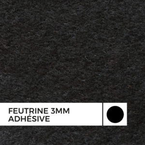 Zoom matière feutrine noire