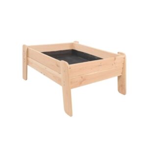 Bac potager sur fond blanc