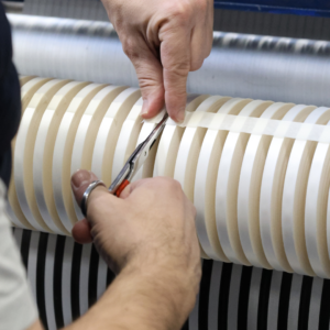 Finition ruban satin acétate