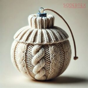 boule de noel avec housse textile