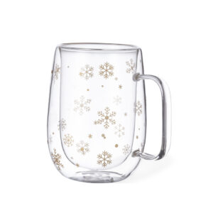 verre avec flocons doglex