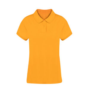 Polo en coton orange