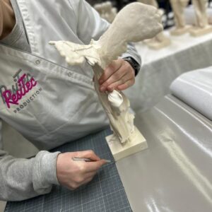 Mise en place velours DCFIX sur miniature œuvre d'art