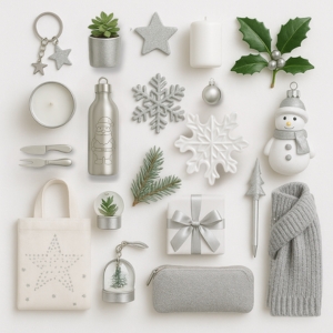 Sélection d&rsquo;objets à personnaliser pour vos tables et fêtes de fin d&rsquo;année