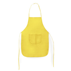 Tablier en polyester jaune