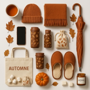 Sélection d&rsquo;objets à personnaliser pour l&rsquo;automne