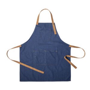 tablier coton effet denim