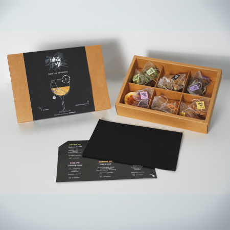 INFUSE ME – Découpe de formes dans notre feutrine 3 mm pour un créateur de coffret de cocktails à infuser