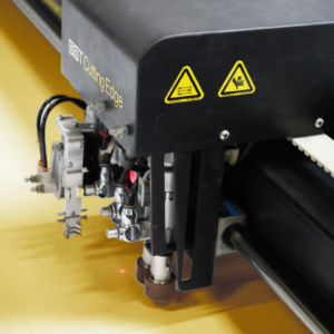 Découpe numérique de microfibre grise