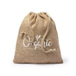 pochon en jute à personnaliser avec votre logo
