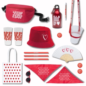 Sélection d&rsquo;objets à personnaliser pour festivals et évènements estivaux
