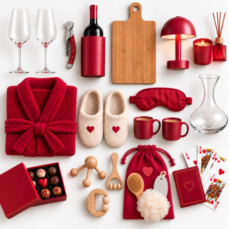 Sélection d’objets à personnaliser pour célébrer la Saint-Valentin à la maison